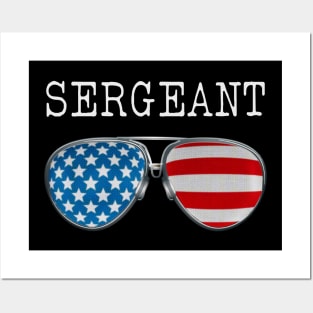 AMERICA PILOT GLASSES SERGEANT Posters and Art